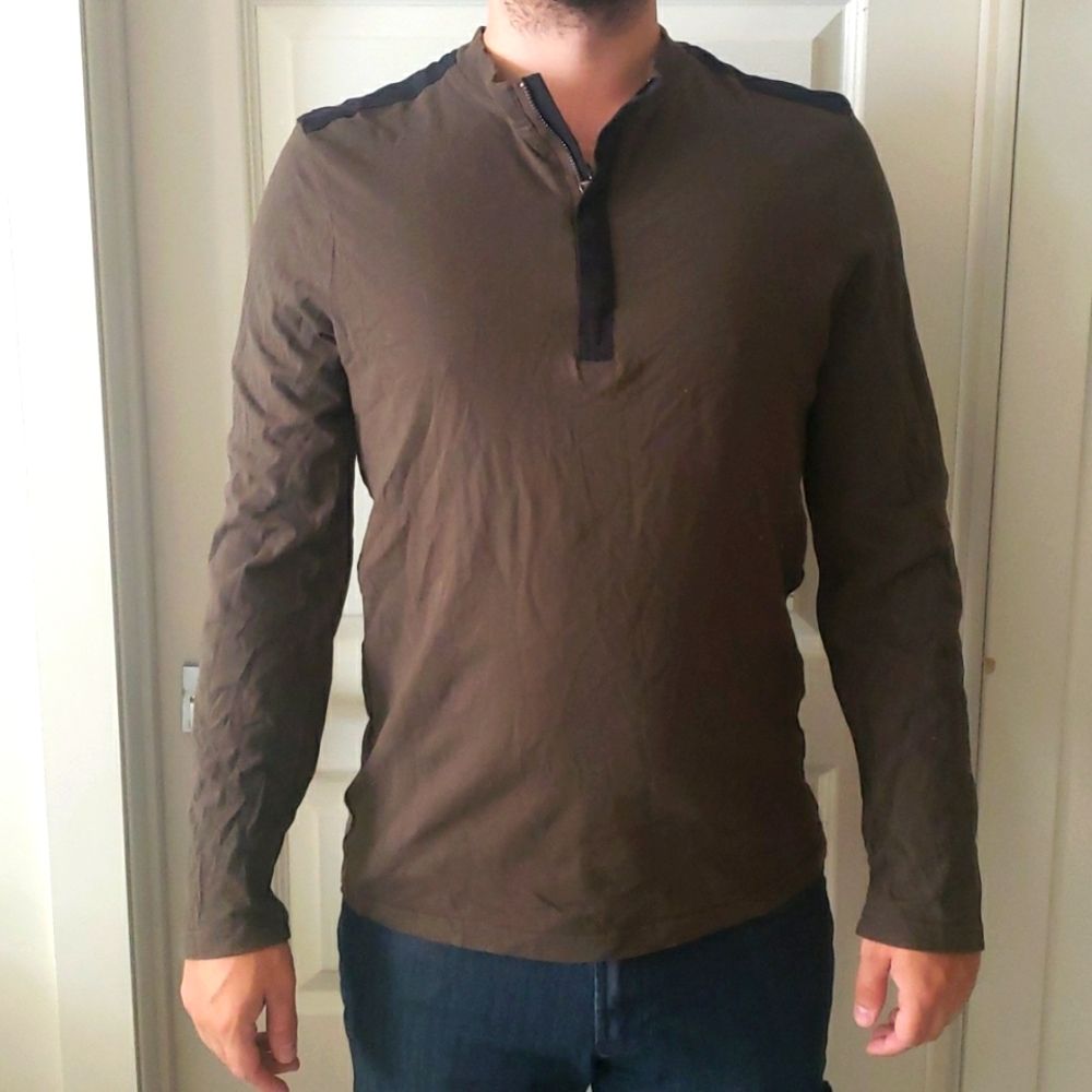 Tristan Long sleeve, brown and black, G/L
